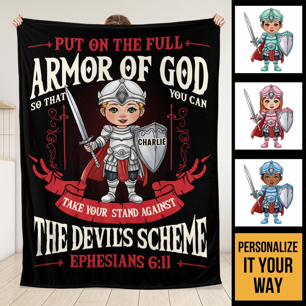 Armor Of God  Blanket - Personalized Blanket