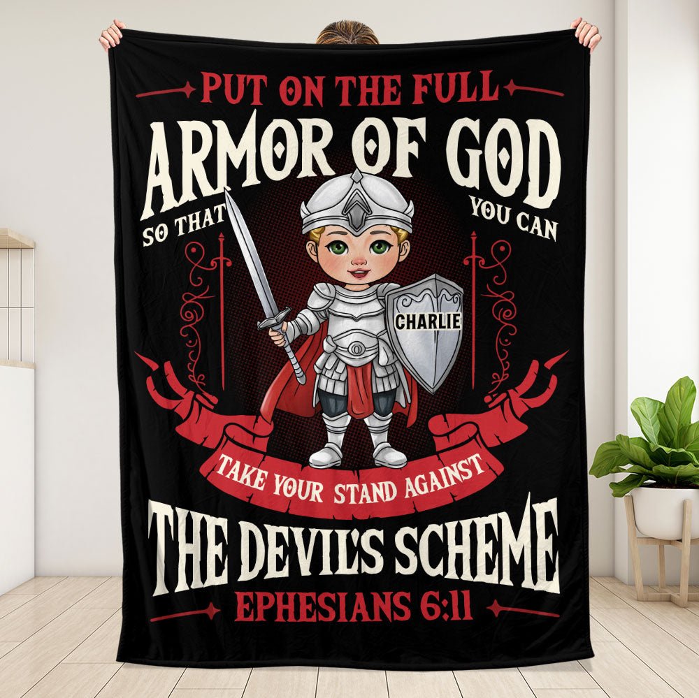 Armor Of God  Blanket - Personalized Blanket