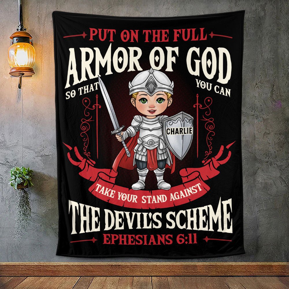Armor Of God  Blanket - Personalized Blanket
