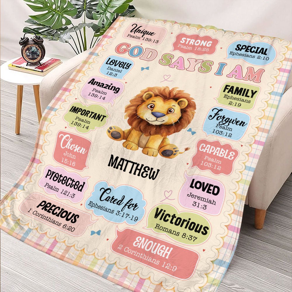 Baby Animal Blanket - Personalized Blanket