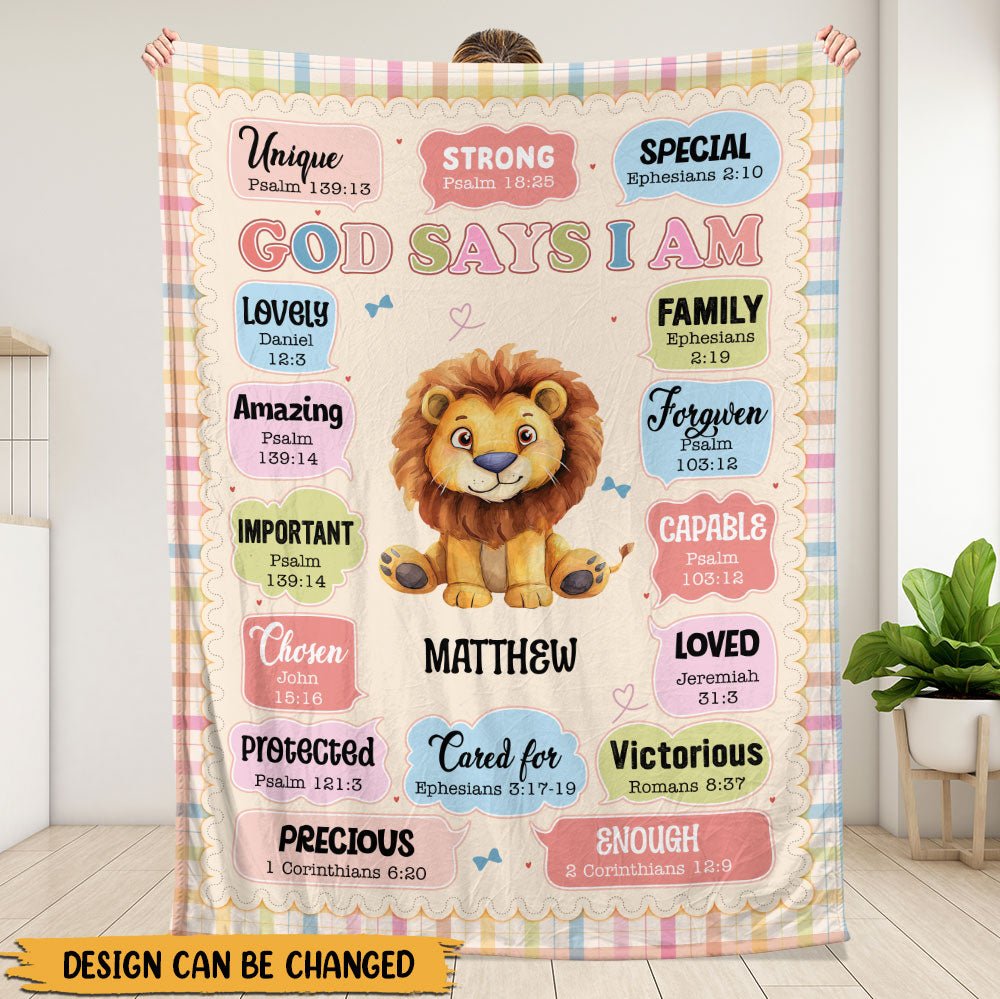 Baby Animal Blanket - Personalized Blanket