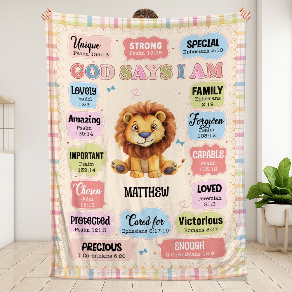 Baby Animal Blanket - Personalized Blanket