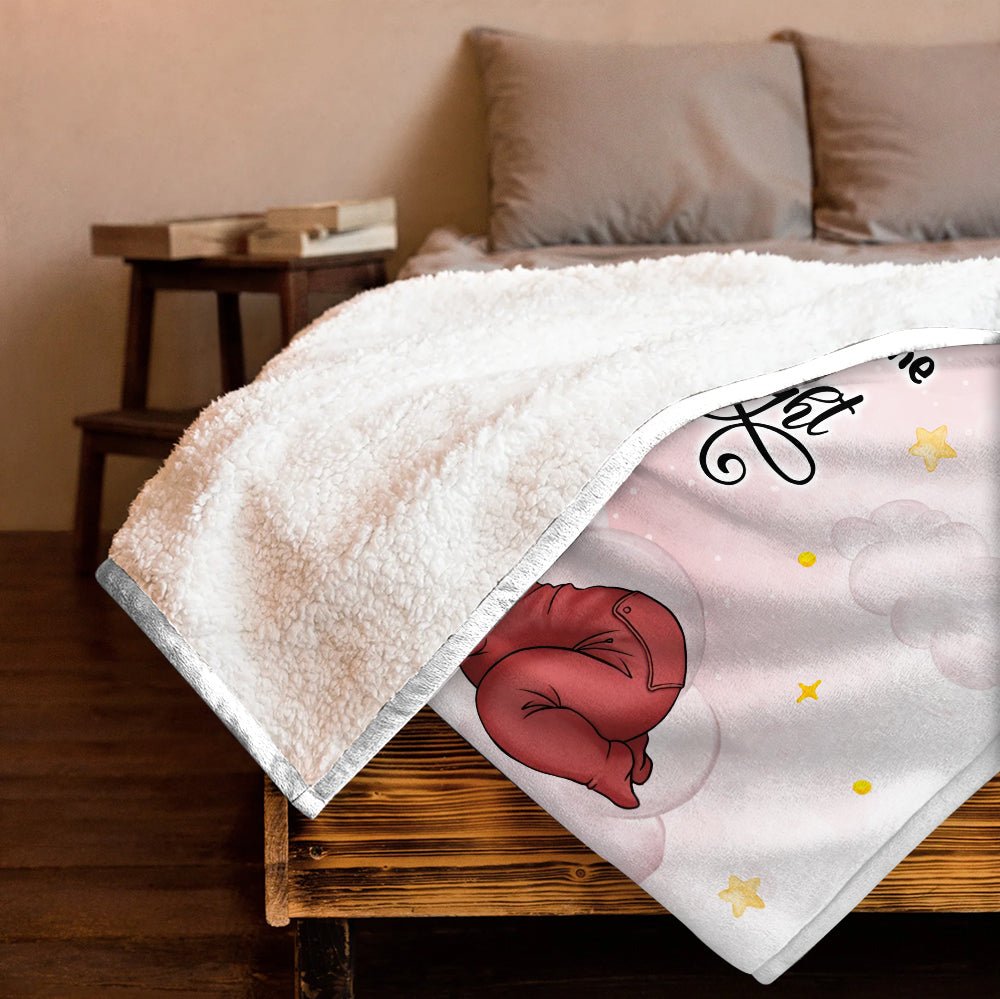 Baby Kiss Me Goodnight - Personalized Blanket - Giftago