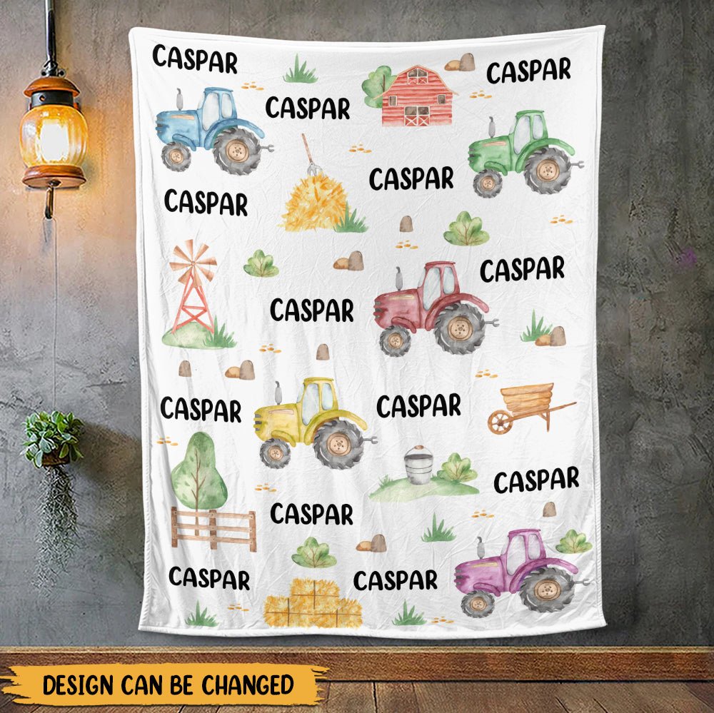 Baby With Colorful & Playful World - Personalized Blanket - Giftago