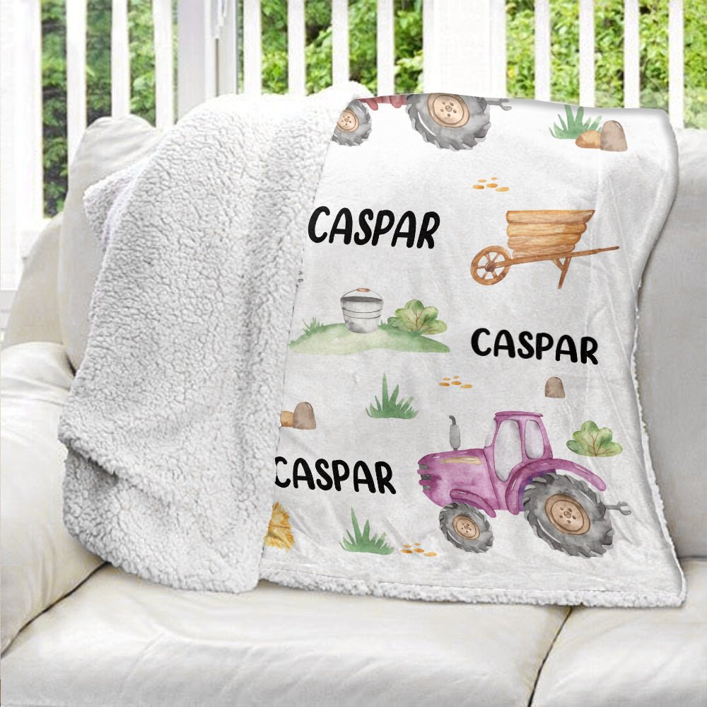 Baby With Colorful & Playful World - Personalized Blanket - Giftago