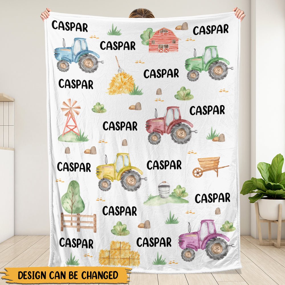 Baby With Colorful & Playful World - Personalized Blanket - Giftago