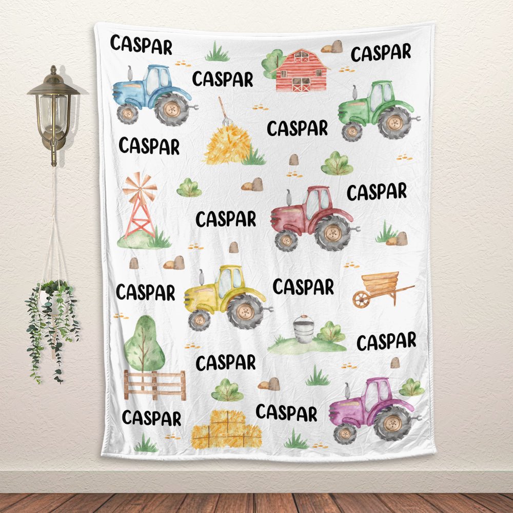 Baby With Colorful & Playful World - Personalized Blanket - Giftago