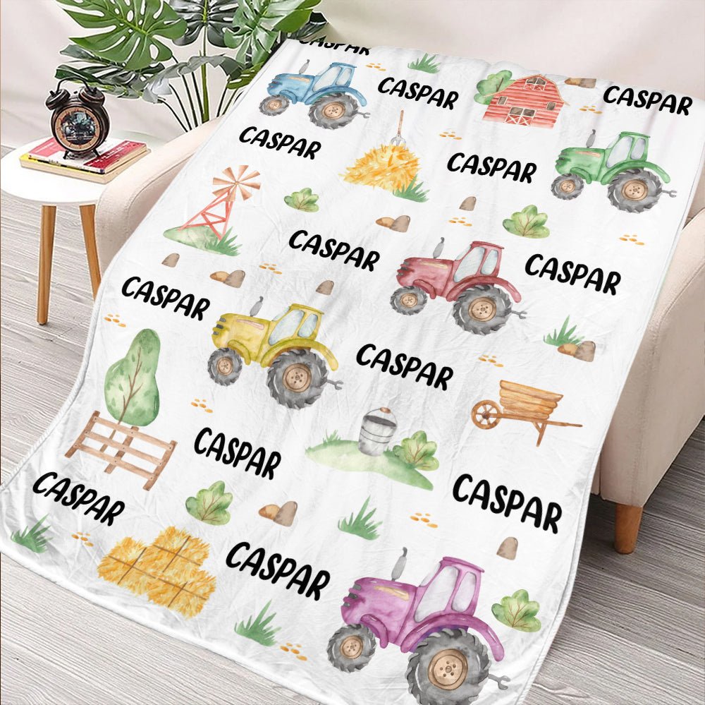 Baby With Colorful & Playful World - Personalized Blanket - Giftago