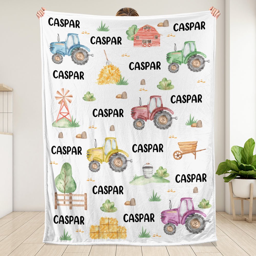 Baby With Colorful & Playful World - Personalized Blanket - Giftago