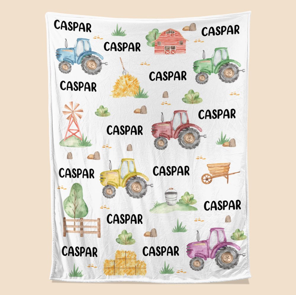 Baby With Colorful & Playful World - Personalized Blanket - Giftago