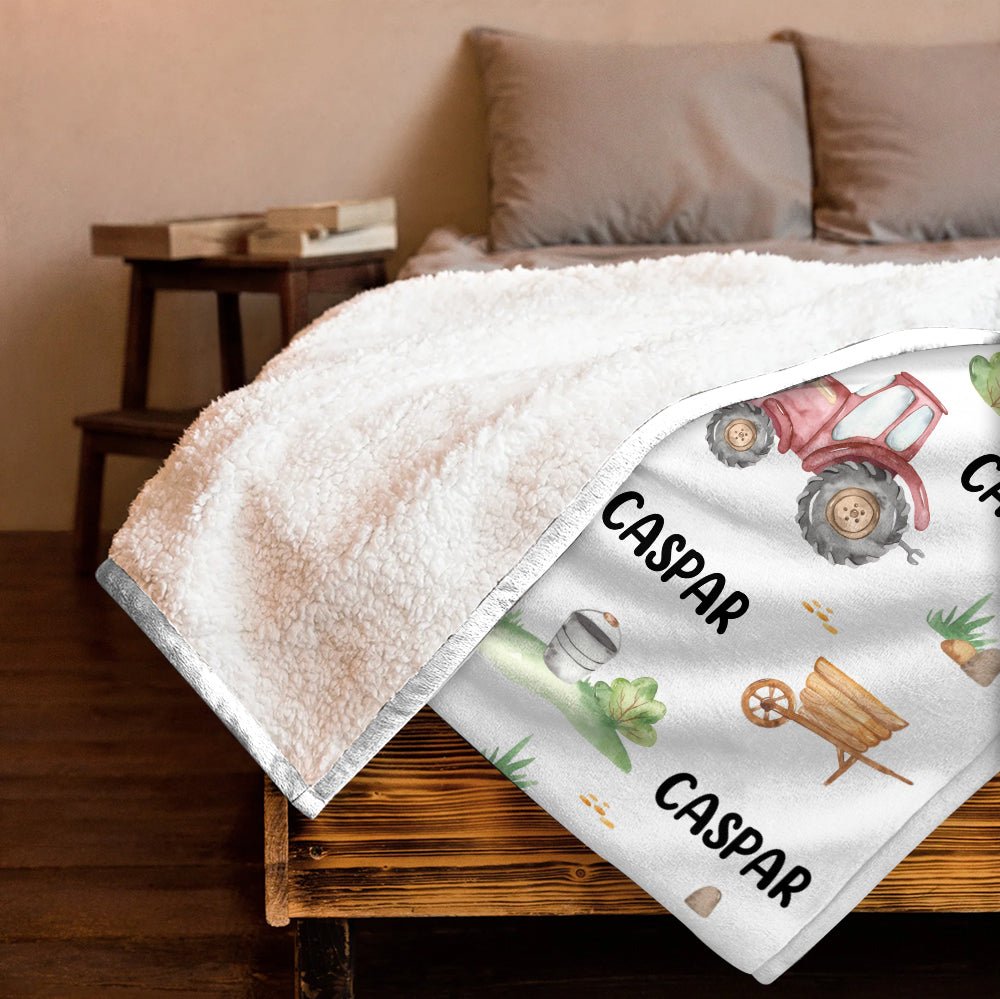 Baby With Colorful & Playful World - Personalized Blanket - Giftago