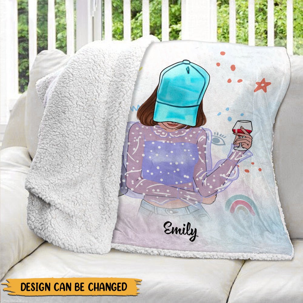 Badass Bestie Blanket - Personalized Blanket - Giftago