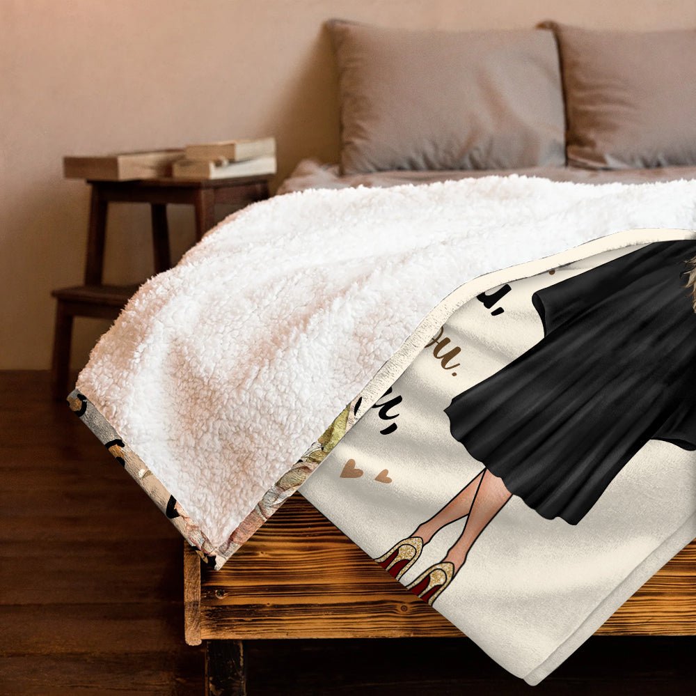 Behind You, All Your Memories Graduation Girl - Personalized Blanket - Giftago