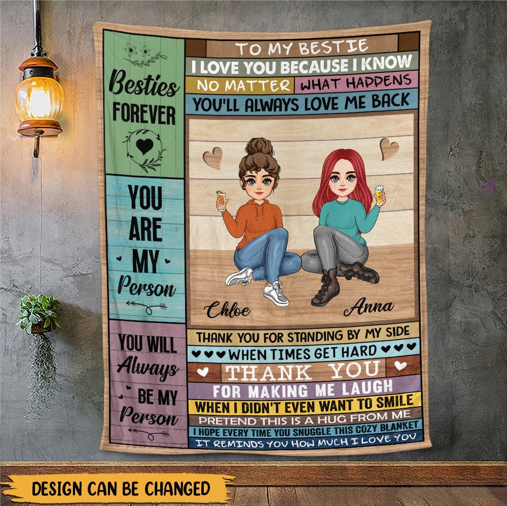 Bestie Forever - Personalized Blanket - Meaningful Gift For Birthday - Giftago