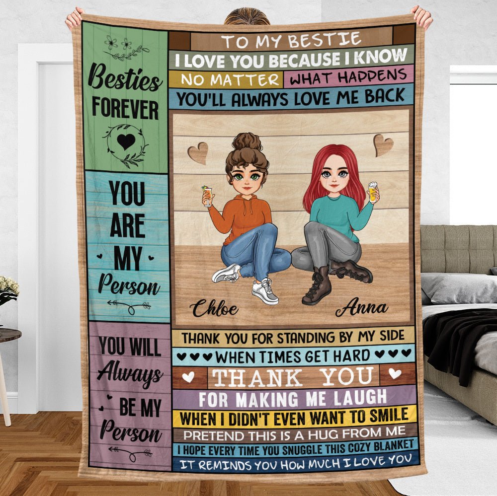 Bestie Forever - Personalized Blanket - Meaningful Gift For Birthday - Giftago