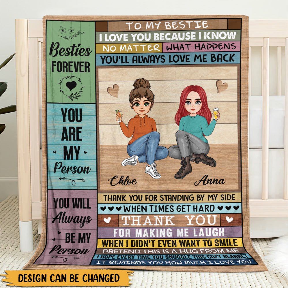 Bestie Forever - Personalized Blanket - Meaningful Gift For Birthday - Giftago