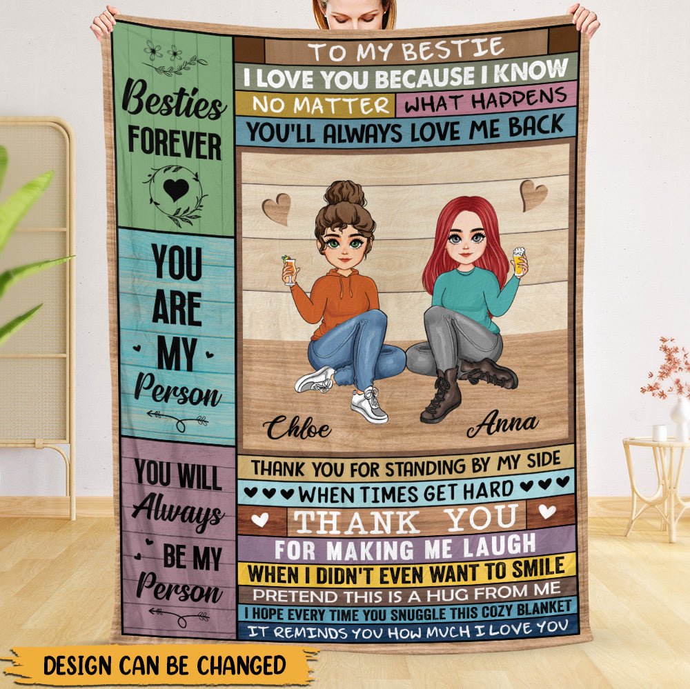 Bestie Forever - Personalized Blanket - Meaningful Gift For Birthday - Giftago