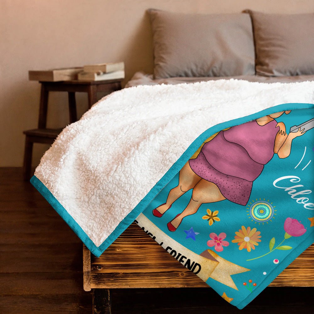 Bestie Until We Are Old Blanket - Personalized Blanket - Giftago