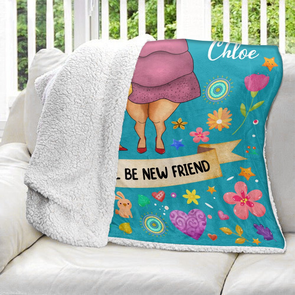 Bestie Until We Are Old Blanket - Personalized Blanket - Giftago