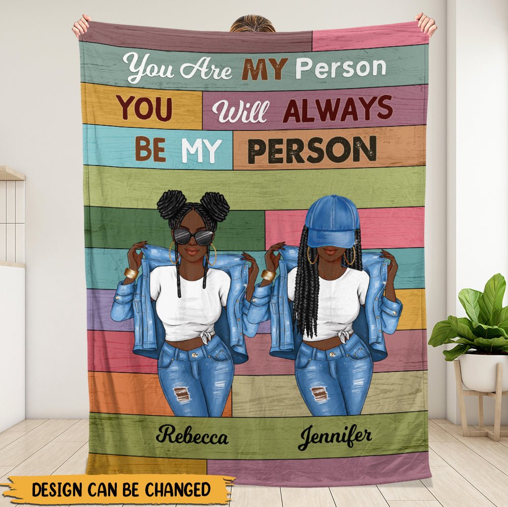 Bestie You Are My Person - Personalized Blanket - Giftago