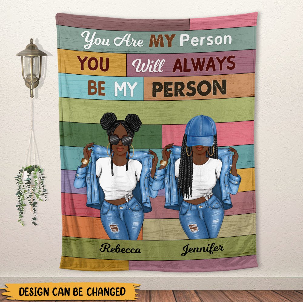Bestie You Are My Person - Personalized Blanket - Giftago