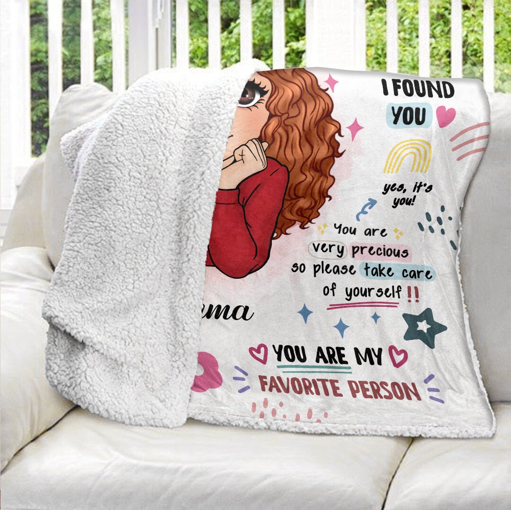 Bestie You Deserve The World Blanket - Personalized Blanket - Giftago