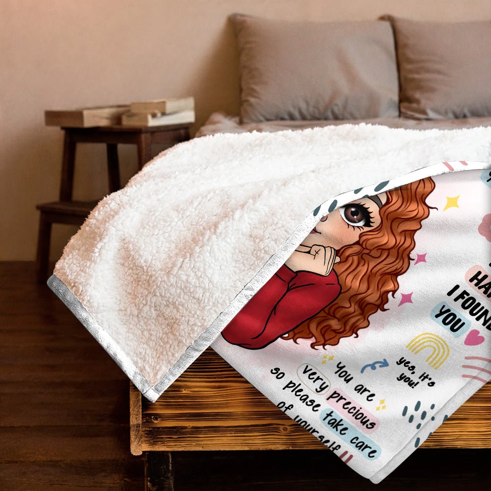 Bestie You Deserve The World Blanket - Personalized Blanket - Giftago