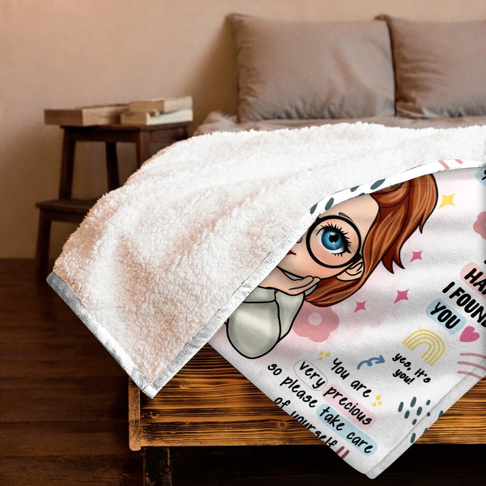 Bestie You Deserve The World Blanket - Personalized Blanket - Giftago