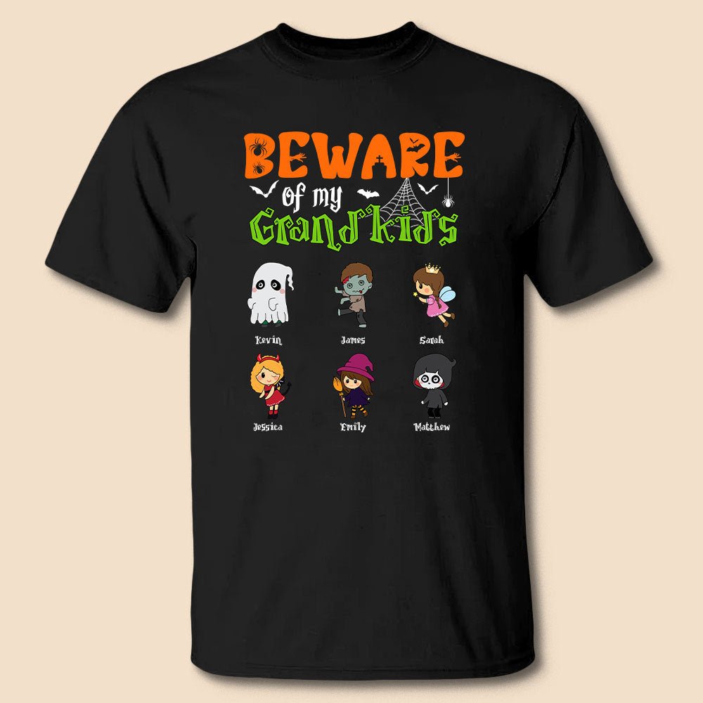 Beware Of My Grandkids - Personalized T-Shirt/ Hoodie - Best Gift For Halloween - Giftago