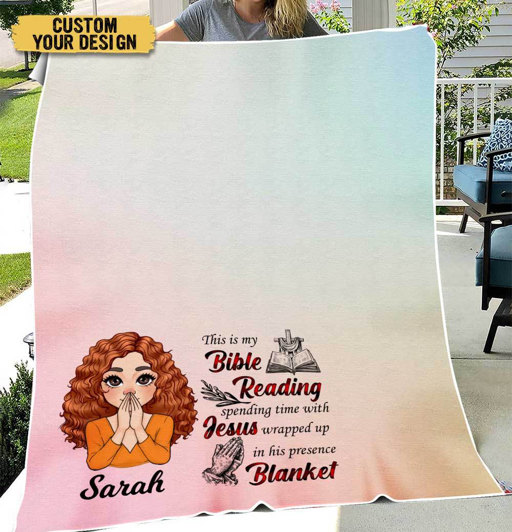 Bible Reading - Personalized Blanket - Best Gift For Mom, Daughter, Sister, Friends - Giftago