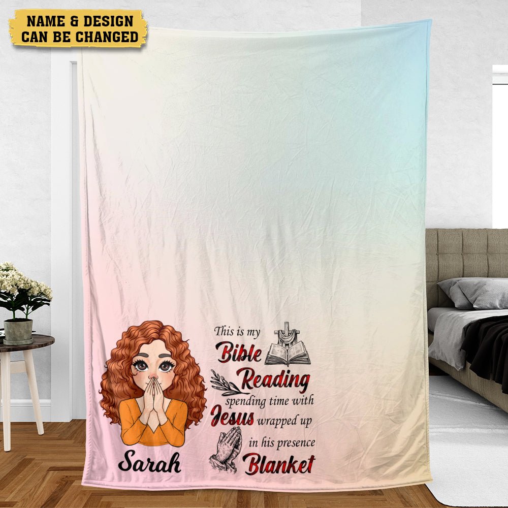 Bible Reading - Personalized Blanket - Best Gift For Mom, Daughter, Sister, Friends - Giftago