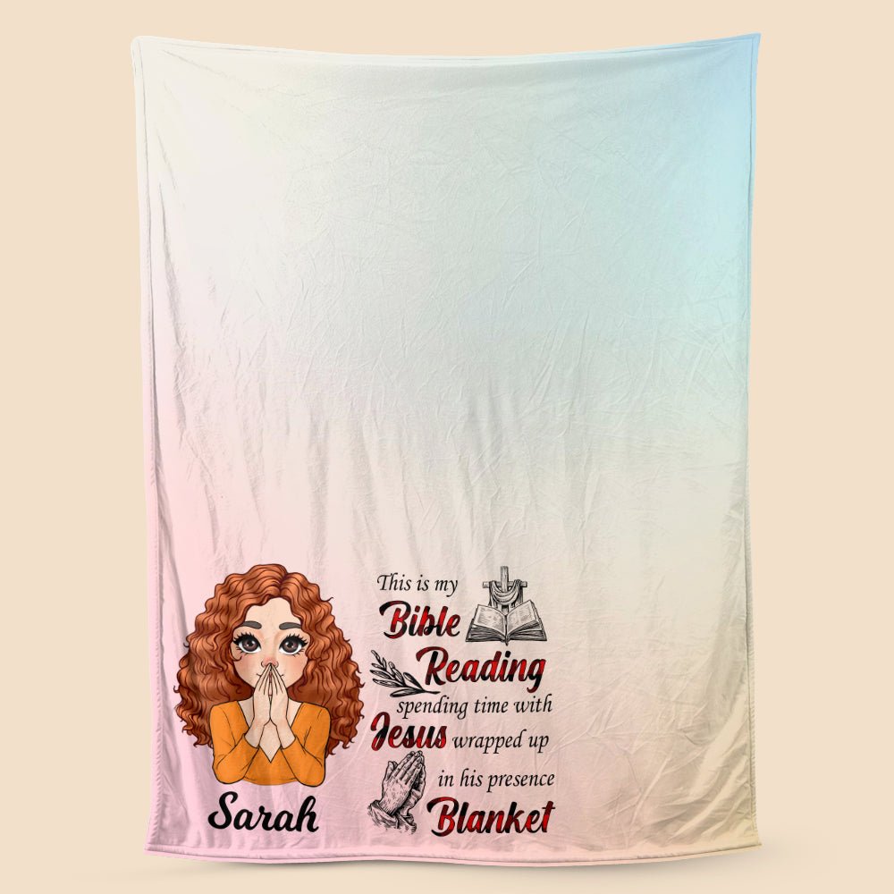 Bible Reading - Personalized Blanket - Best Gift For Mom, Daughter, Sister, Friends - Giftago