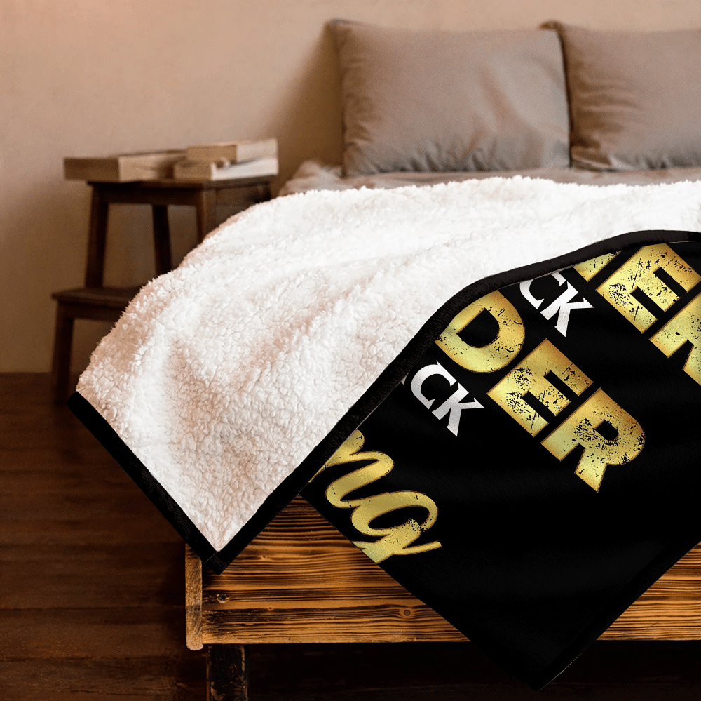 Black Father Black Leader Black King - Personalized Blanket - Giftago