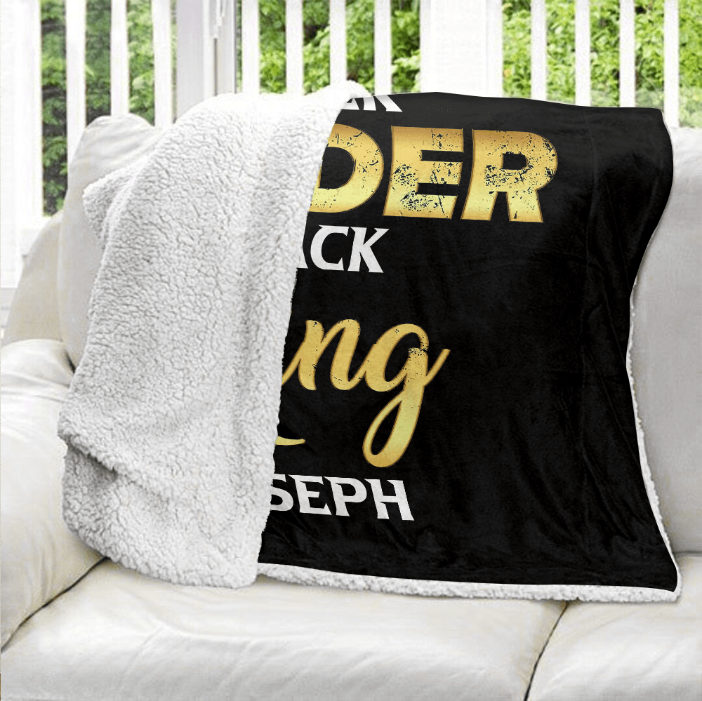 Black Father Black Leader Black King - Personalized Blanket - Giftago