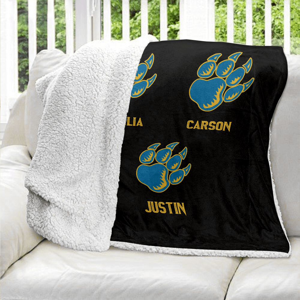 Black Father Blanket - Personalized Blanket - Giftago