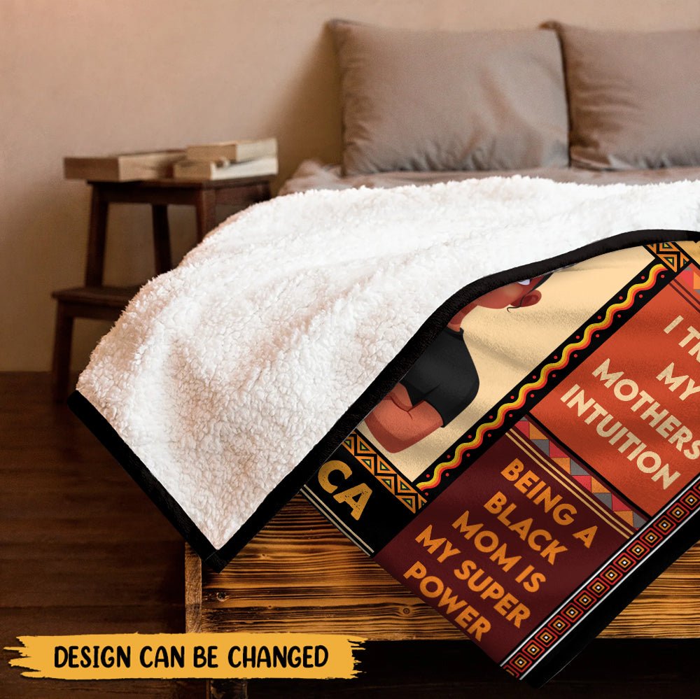 Black Mama - Personalized Blanket - Best Gift For Mother - Giftago