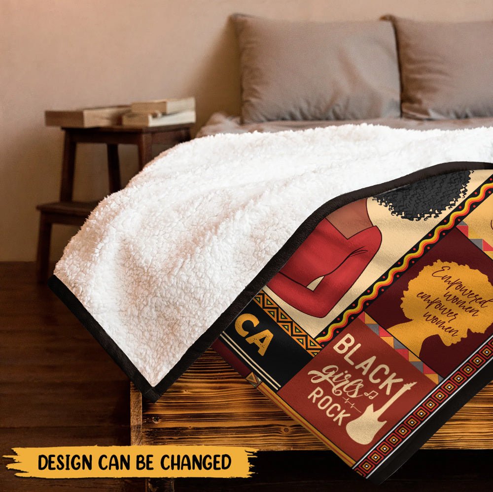 Black Queen - Personalized Blanket - Giftago