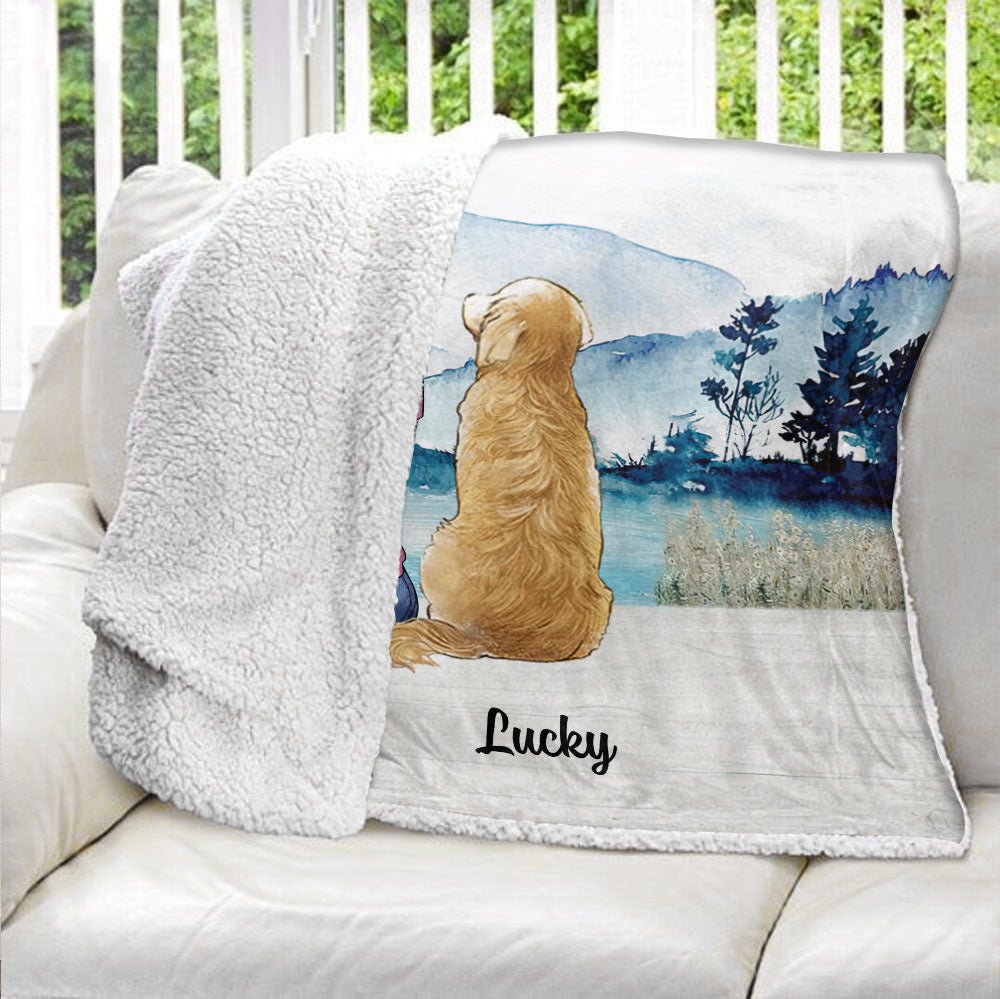 Boat Waves Sun Rays Lake Days Blanket - Personalized Blanket