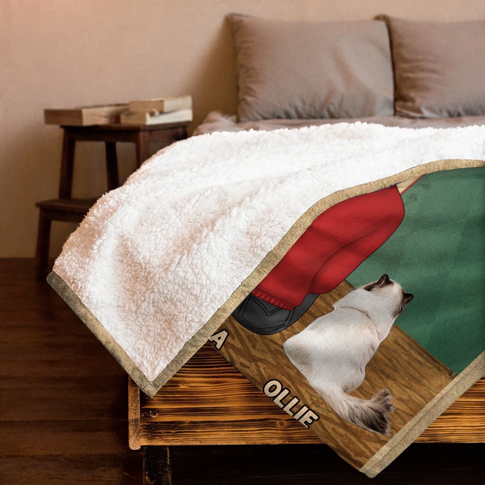 Books And Cats Blanket - Personalized Blanket