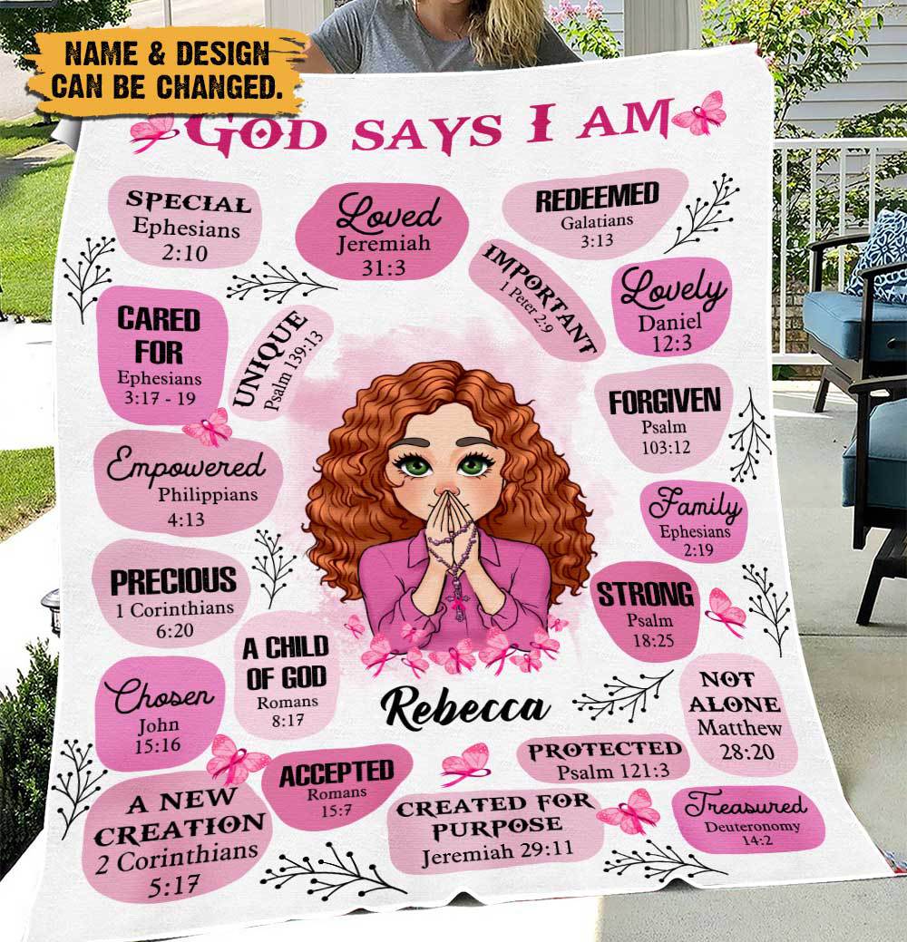 Breast Cancer Support Gift - Personalized Blanket - Giftago