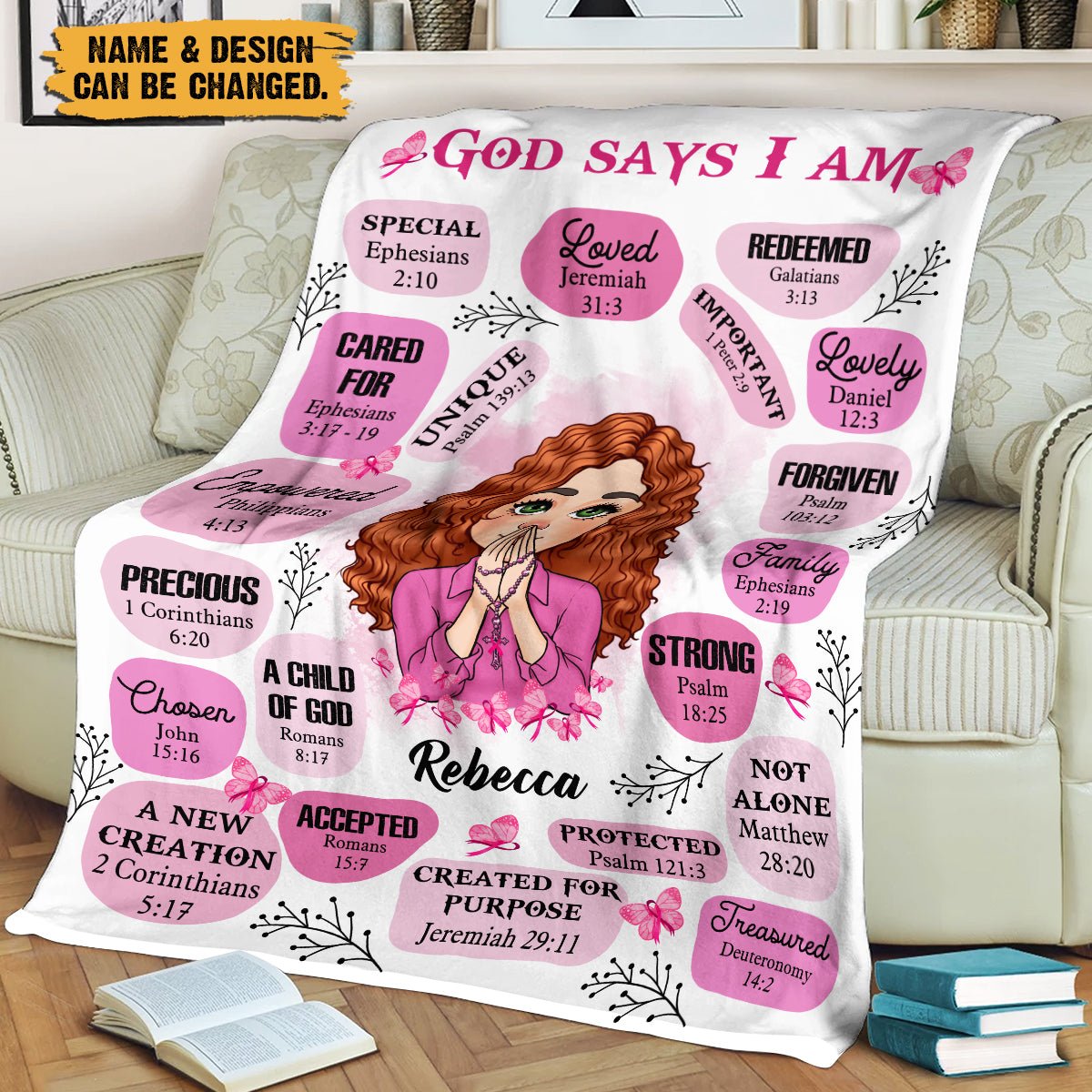 Breast Cancer Support Gift - Personalized Blanket - Giftago