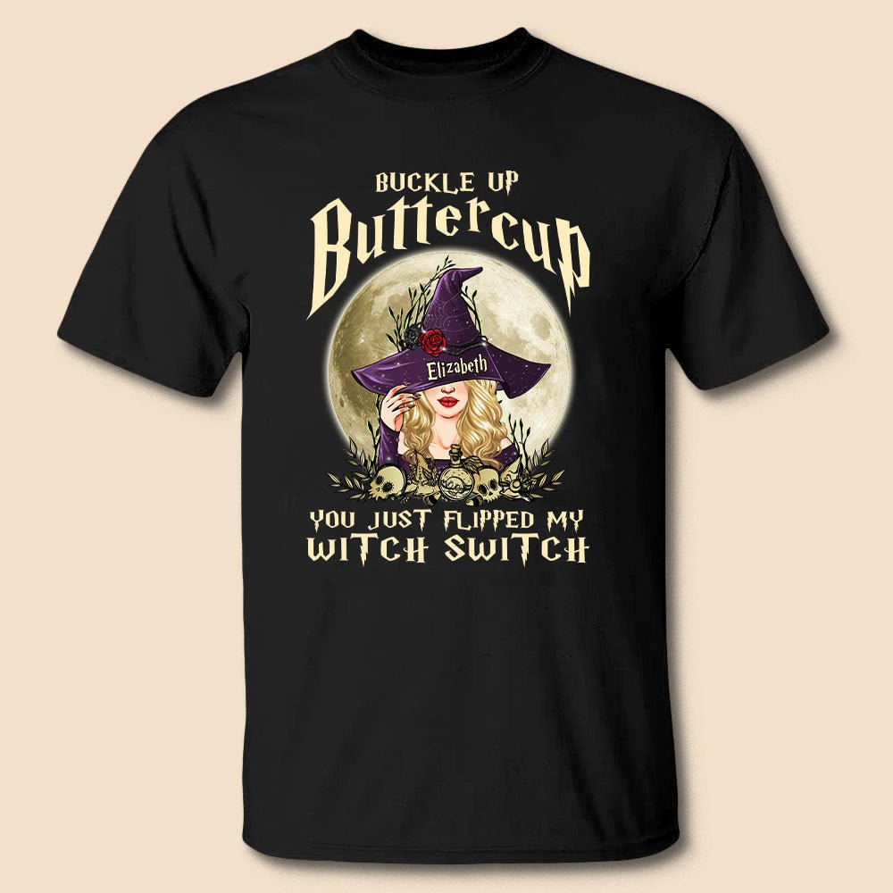 Buckle Up Buttercup - Personalized T-Shirt/ Hoodie - Best Gift For Halloween - Giftago