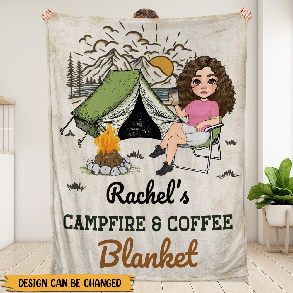 Campfire Blanket - Personalized Blanket - Giftago