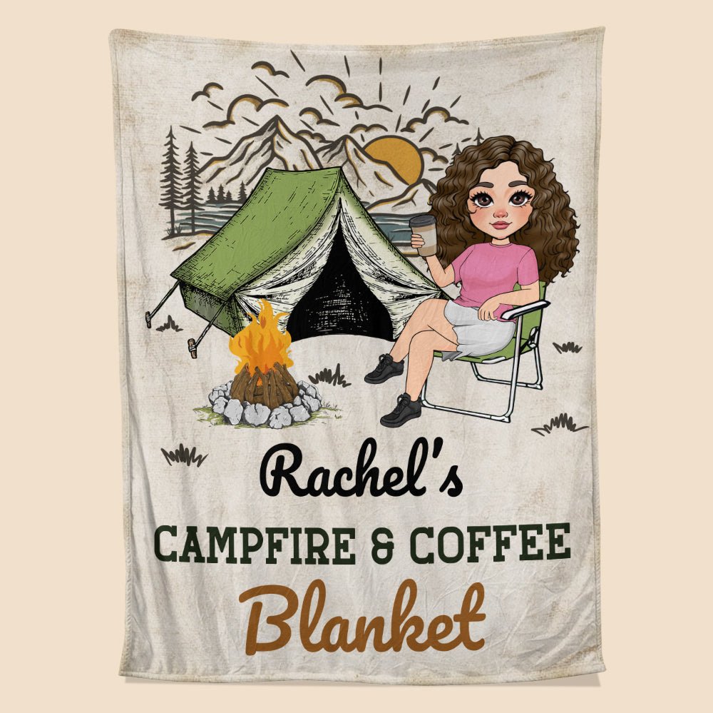 Campfire Blanket - Personalized Blanket - Giftago