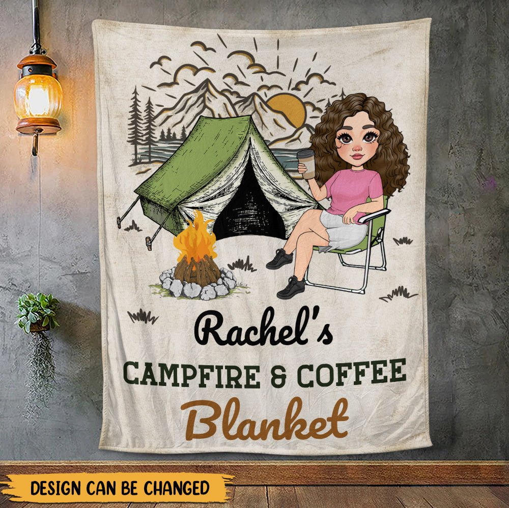 Campfire Blanket - Personalized Blanket - Giftago