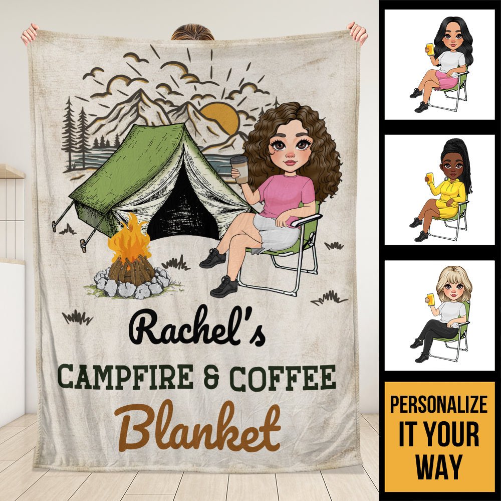 Campfire Blanket - Personalized Blanket - Giftago