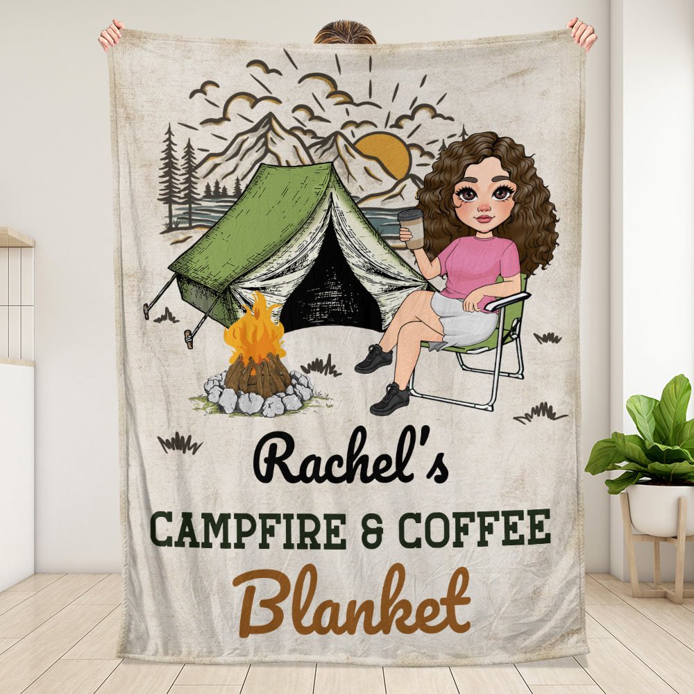 Campfire Blanket - Personalized Blanket - Giftago