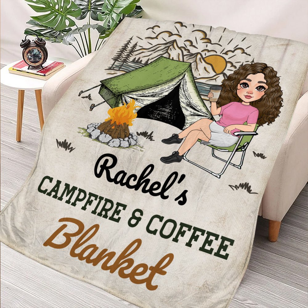 Campfire Blanket - Personalized Blanket - Giftago