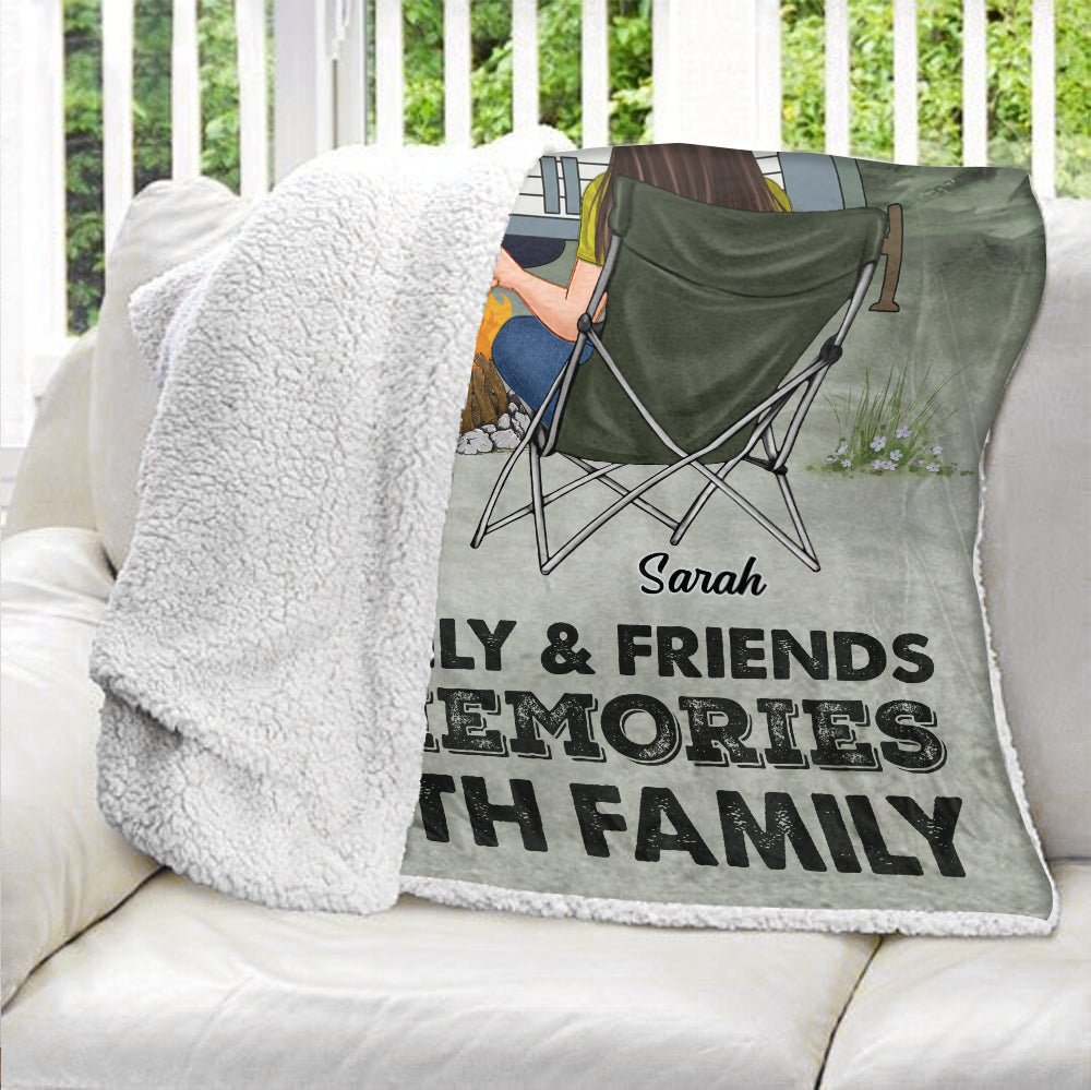 Campsite Blanket - Personalized Blanket - Giftago
