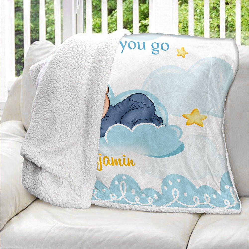 Child Of God Baby May God Bless You - Personalized Blanket - Giftago